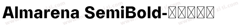 Almarena SemiBold字体转换